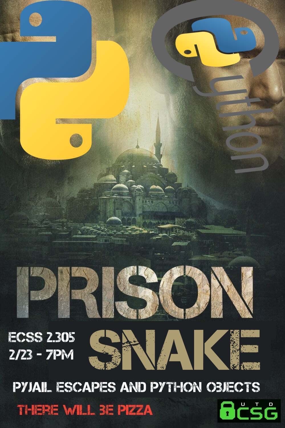 Poster for my Prison Snake talk